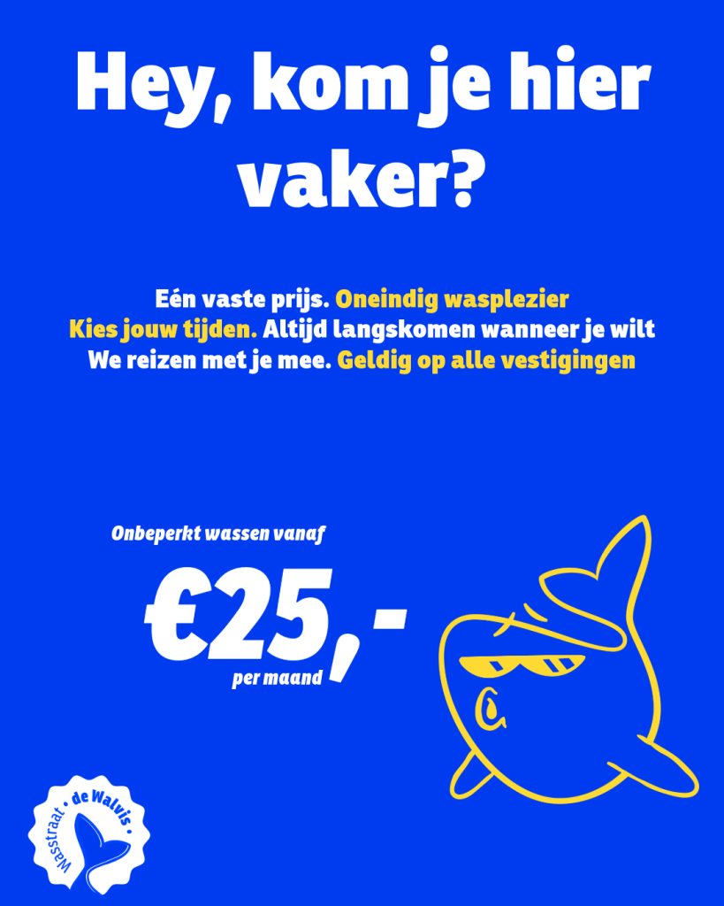 Social media content Wasstraat De Walvis