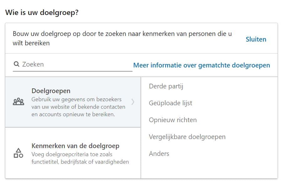 Kies je doelgroep